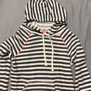Billabong striped navy and cream hoodie